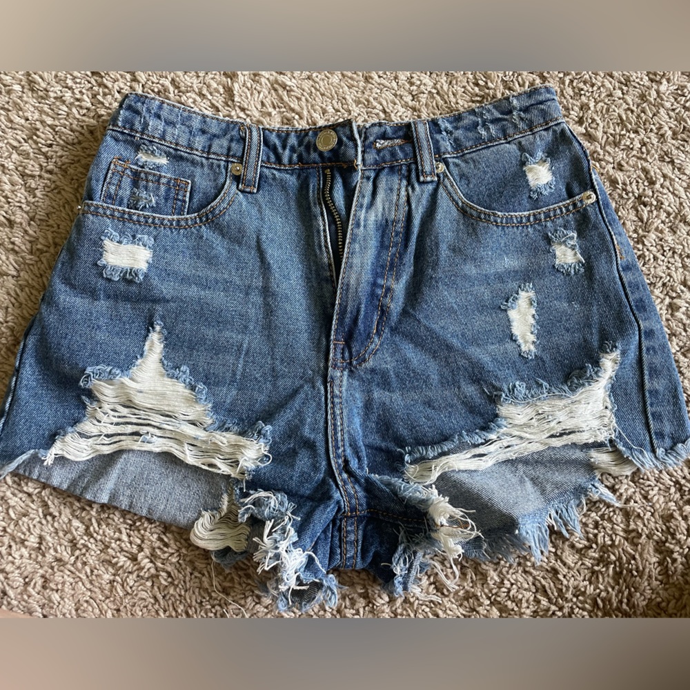Shein High Rise Jean Shorts